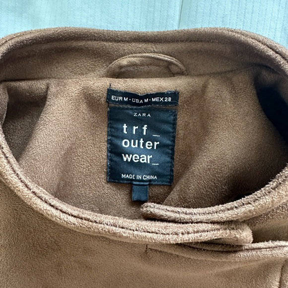 ZARA TRF faux suede jacket - Picture 4 of 5